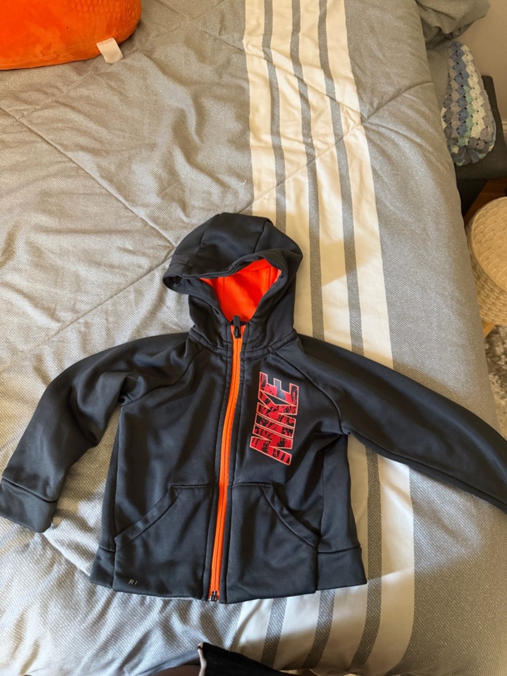 Nike Black & Orange Dri-FIT Toddler Jacket